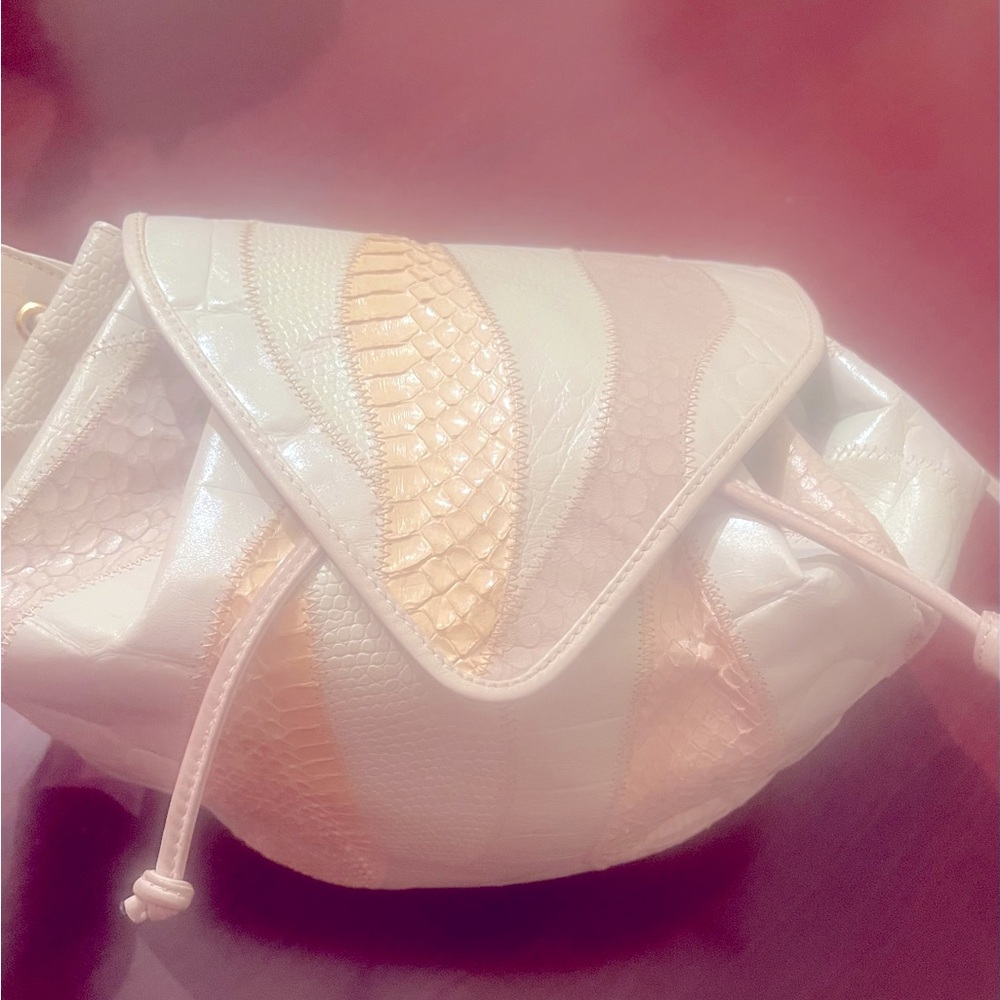 Vintage Andre Cellini Textured Patchwork Handbag - image 7